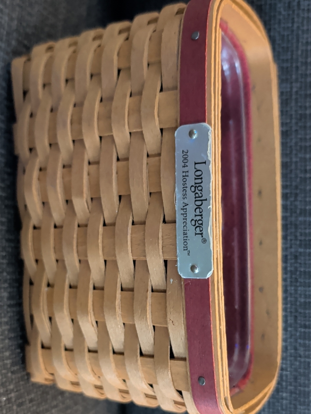 Longaberger 2004 Hostess Appreciation Basket with Liner